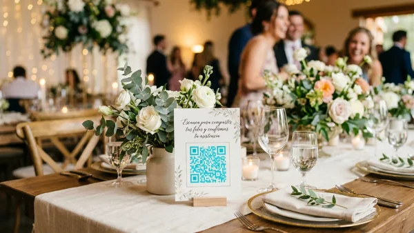 Código QR para bodas y eventos